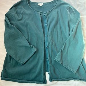 J.Jill teal cardigan